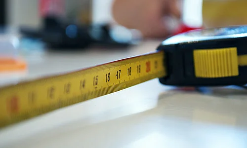 Aufmaß für einen Lift von sani-trans