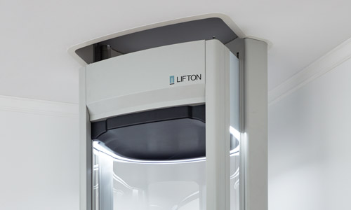 Kopfteil des Lifton Homelifts